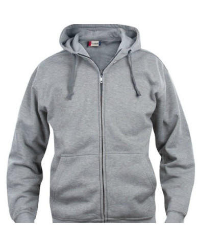 Felpa full-zip cappuccio uomo