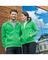Felpa full-zip cappuccio uomo