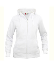 Felpa full-zip cappuccio donna