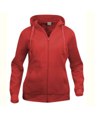 Felpa full-zip cappuccio donna
