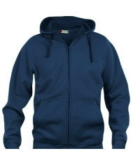Felpa full-zip cappuccio uomo