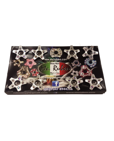 Dadi colorati con strass