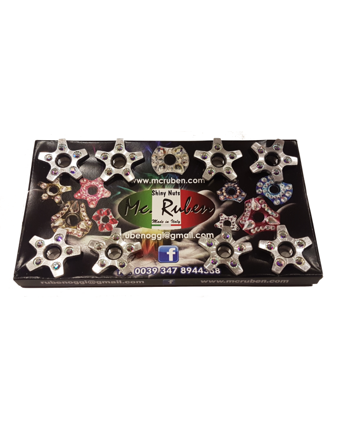 Dadi colorati con strass