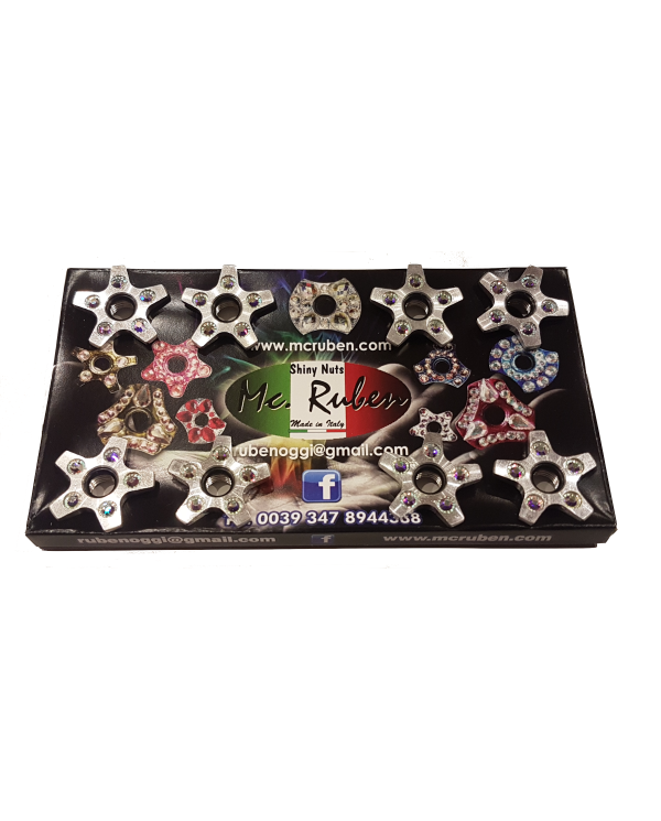 Dadi colorati con strass