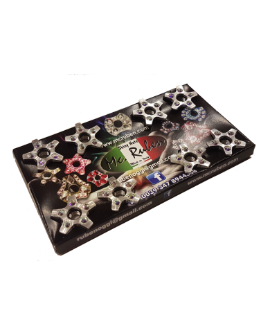 Dadi colorati con strass